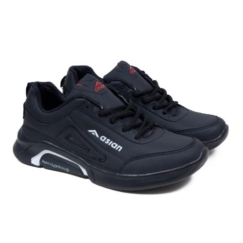Asian Waterproof Black Sports Shoes for Men
