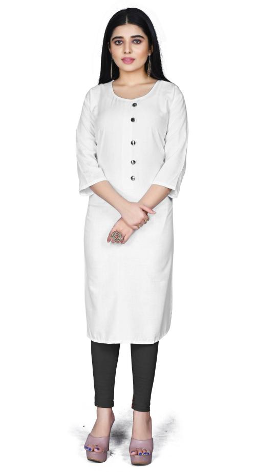 Buy Fabthreads Women Black Solid Cotton Rayon Kurti And Legging Set (S