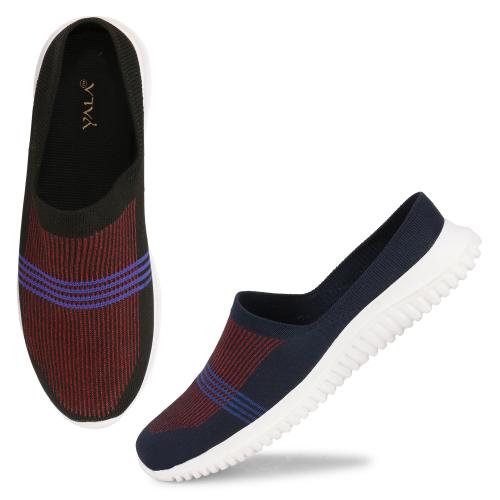 Yala LDS 1007 Navy Red Casual Sneakers For Women