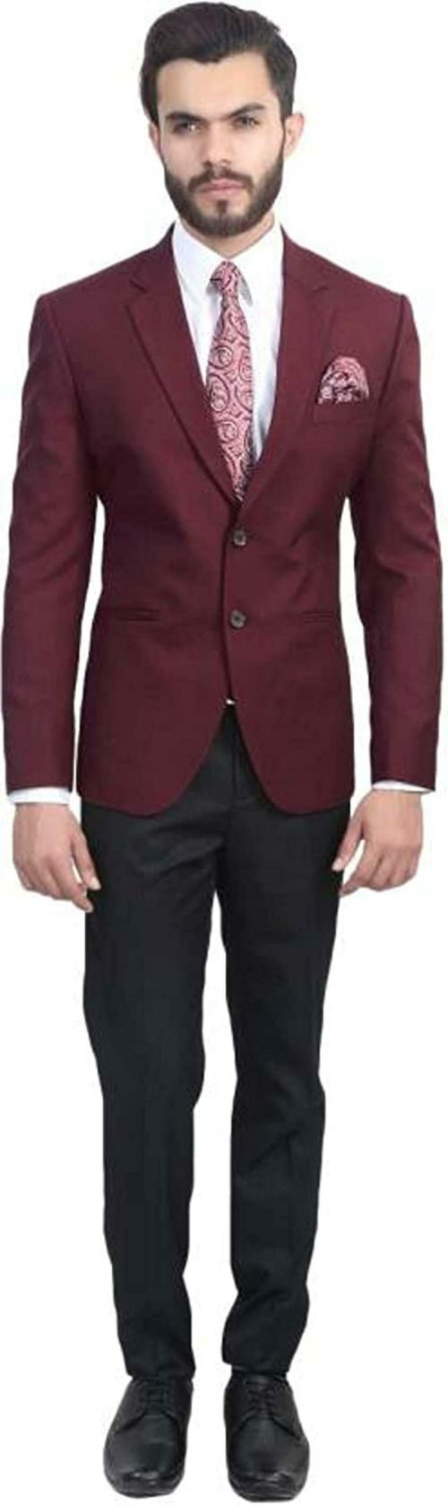 Luxrio Men Maroon Blazer