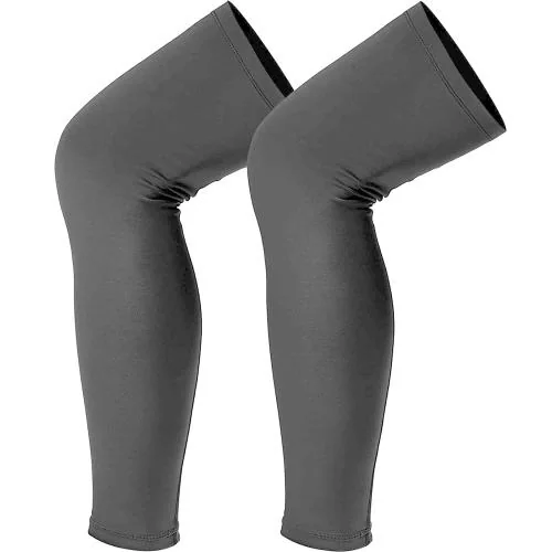 NEON ROCK Unisex Non-Slip UV Protection mild Compression Full Length Leg Sleeves (1 pair) (L)