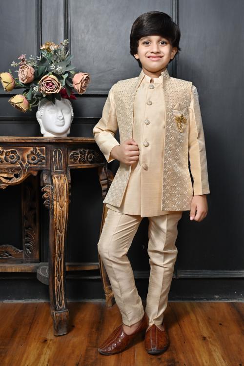 Ahhaaaa Traditional Party Wear Bollywood Style Indo-Western Sherwani for Boys
