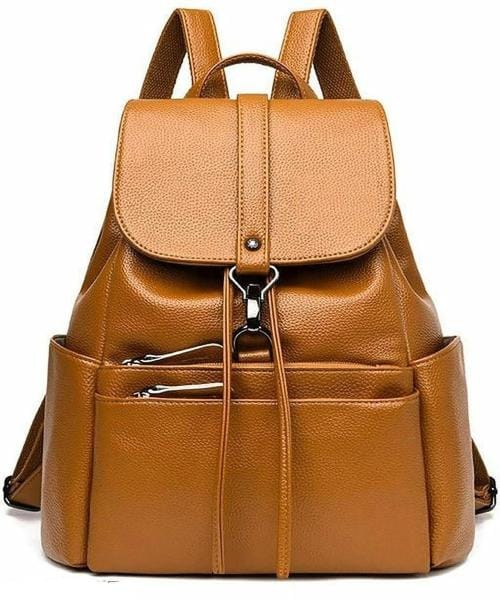 JAISOM Stylish Woman And Girls School College bag 10 L Backpack (Tan)