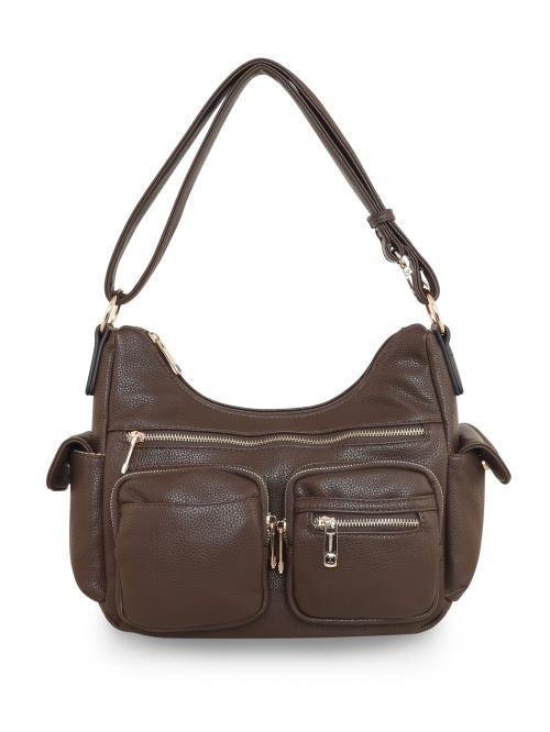 ESBEDA Brown Color Trendy Design Crossbody Handbag For Women
