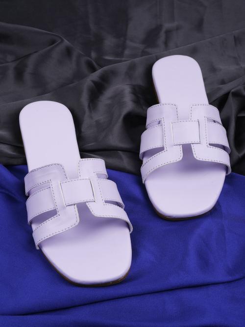 CLOSHO Purple Flats for Women