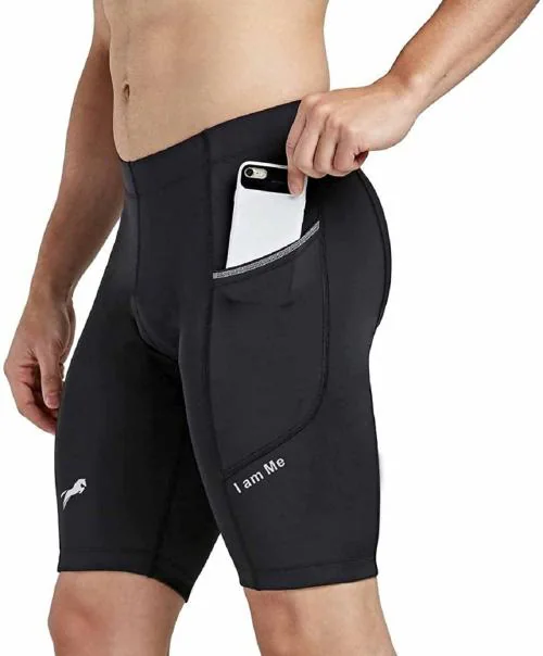 JUST RIDER Swimwear Swimming Shorts Trunk for Men & Women,Lycra-Black