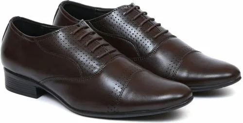 Field Care Men Lace-Ups Formal Shoes (Brown) - 6 UK