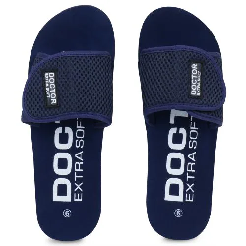 DOCTOR EXTRA SOFT Women's Navy House Slippers