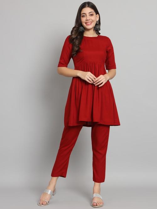 Fab Fashion Women Ethnic Top Pant Set ()