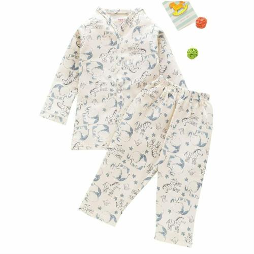 BOOK NOW Sweethearts 2 Pcs Baby Cotton Pajama Top , Cartoon Printed Nightsuits / Front Open Jhabla & Pyajama Tshirt Pants Nightwear for Boys