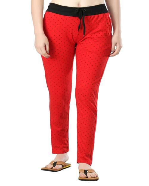 Buy DIAZ Women Printed Pure Cotton Track Pants (Pack of 1) Online at