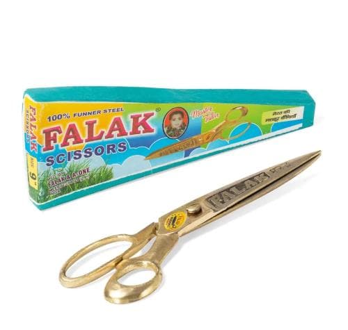 sasta sales tailor scissor for cutting cloths | sewing machine scissor | steel scissor with brass handle | 9 inches