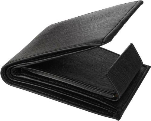 Wildedge Black Artificial Leather Wallet For Men