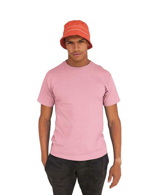 ME HOON NA Mens 100% Combed Cotton Plain Plain Salmon Pink T-Shirt (XX-Large)