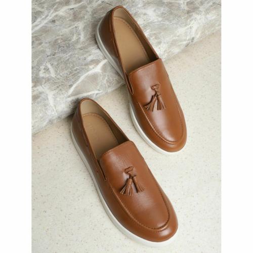 Yoho Tan Loafers for Men