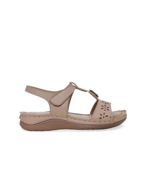 Get Glamr Women's Peach Ankle Strap Wedges