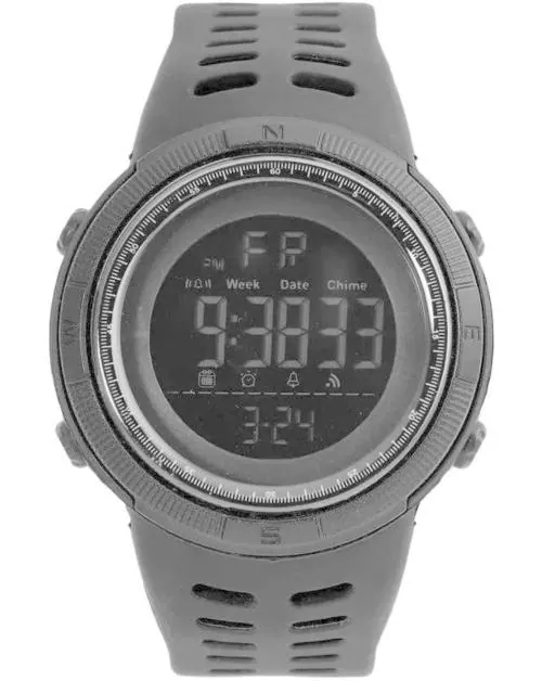 SKMEI Sports Black Dial PU Belt Premium Watch For Men