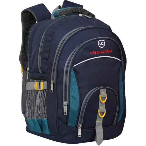 Urban Carrier Blue Polyester Laptop Backpack, 45 L|Laptop Bag|College Backpack|School Bag