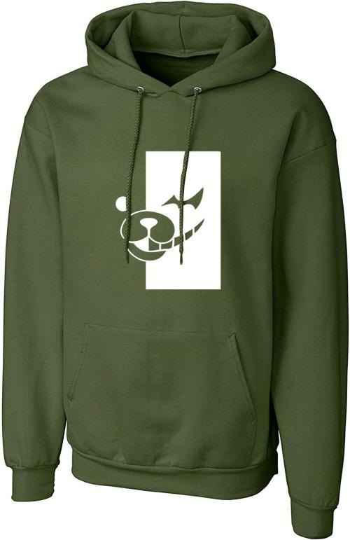DIVRA CLOTHING Men Green Graphic Fleece Hoodie (XS)