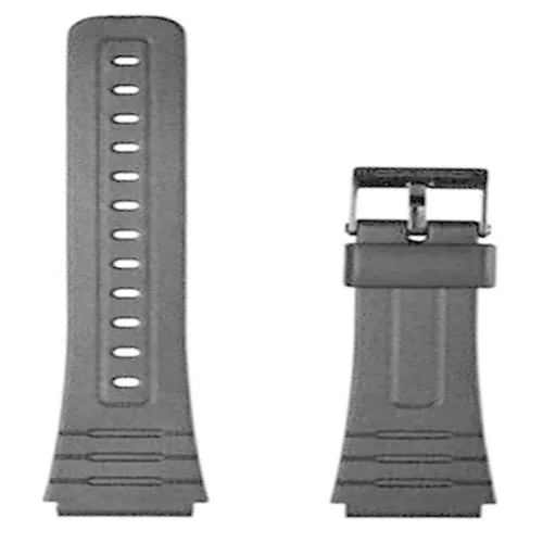 SURU 18mm Resin Watch Strap (Black) Replacement for Casio Watch Models F-91W, F91WG, F-91WM, F-94WA, F-93W, F-105W, F-106W, F-28W