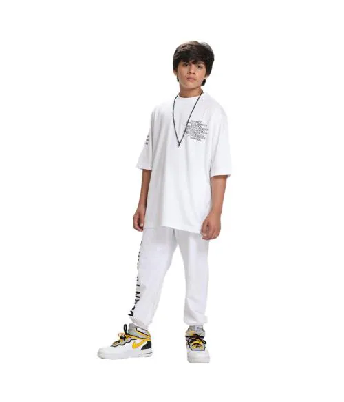 Sid Rock Cotton Sinker Co-ord Set|Sport Wear Pattern | Summer Style| T'shirt & Trouser set for Boys
