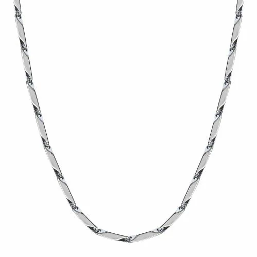 Fashion Frill Exclusive Silver Tone Rhodium Plated Chain