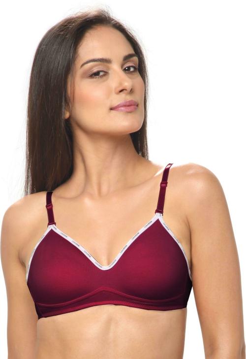 Lovable Women Cotton Blend Non Padded Bra - 38C WINE
