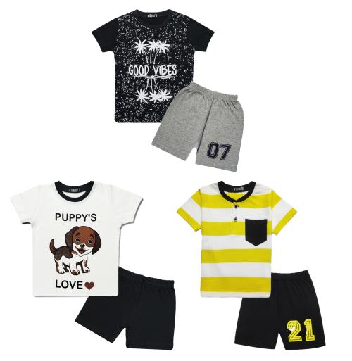 Tarsier Kids Top and Shorts Set (pack of 3 ) ( 6-12 months )