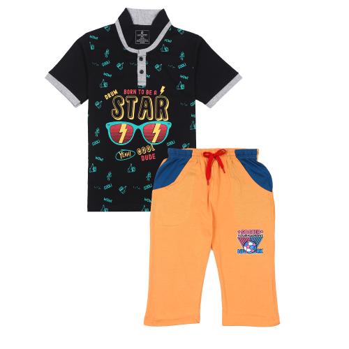 SURYA MAX KIDS HALF SLEEVE T-SHIRT AND JAMAICAN COMBO