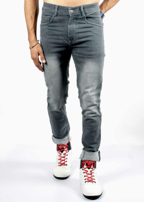 BuaGi Collection Denim Spray effect Jeans for Men (Grey) l Grey Mens Jeans