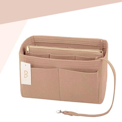 BLISSO Handbag Organizer for Ladies Pouch Tote Bag Organizers Insert Multipurpose Bag (Beigh)