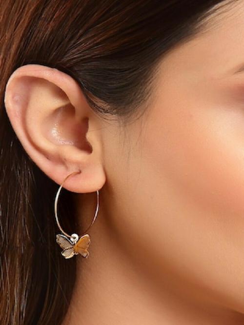 Oomph Jewellery Combo Of 6 Butterfly, Crystal Pearl Fashion Ear Drop and Stud Earrings For Women and Girls
