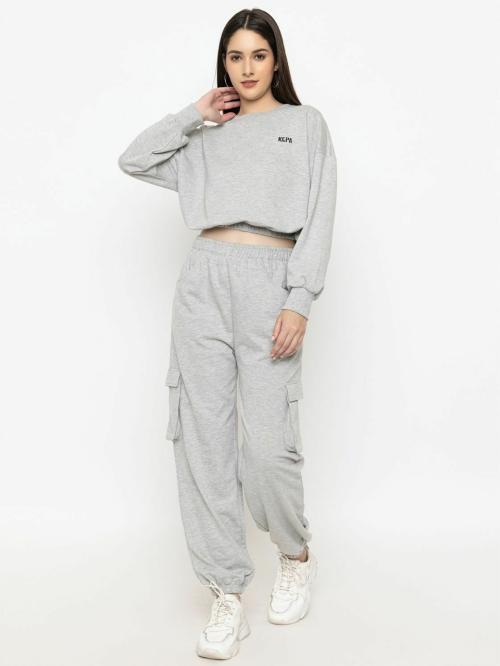 Kepa Solid Women Track Suit