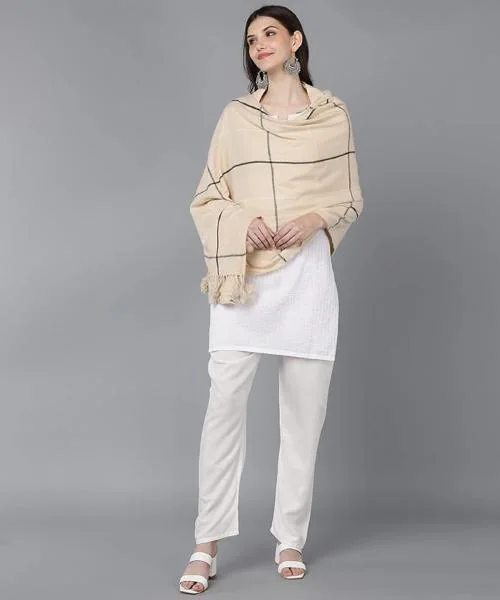 Jayri 100% Soft Woolen Women's Stole Winter Round Stole