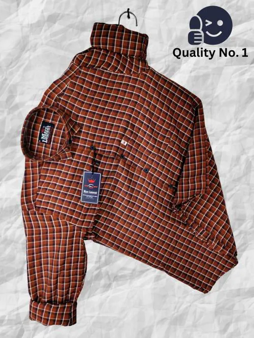 Marc Laurent Men Regular Fit Checkered Spread Collar Casual Shirt