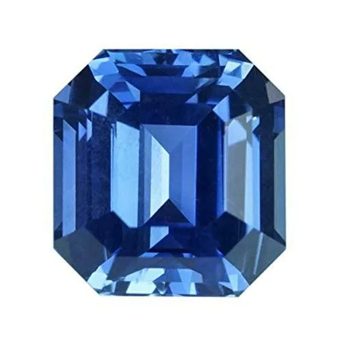 The Gallery of Gemstone 7.25 Ratti Natural Radiant Cut Kashmiri Mine Blue Sapphire