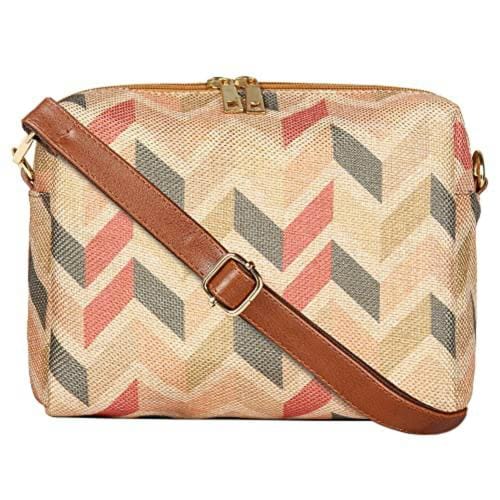 The Clownfish Women Isla Cream Cross Body Sling Bag