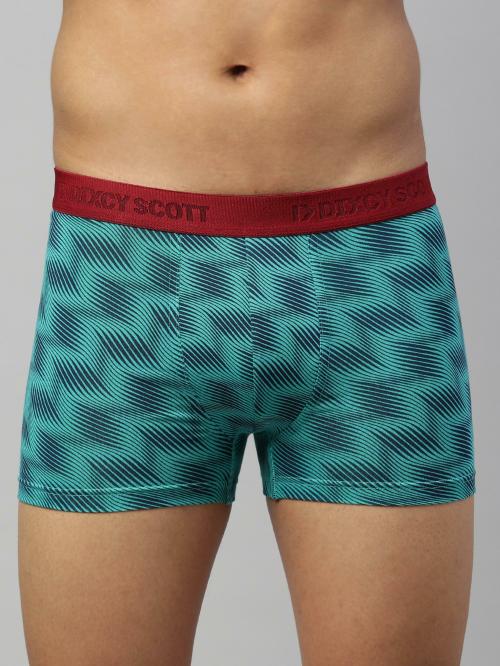 Dixcy Scott Maximus Men's Multicolor Printed Cotton Lycra Trunks