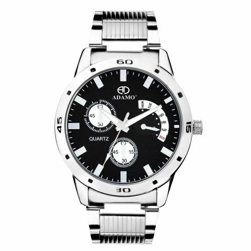 ADAMO Designer Black Dial Men's & Boy's Watch AD107-1