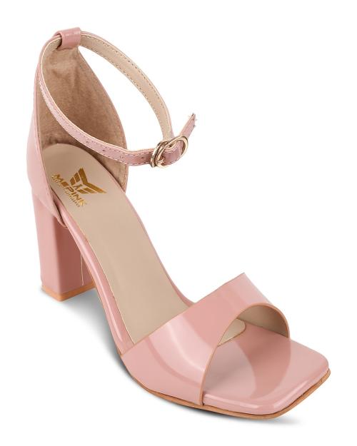 MIPINK Stylish Fancy and Comfort Trending Block Heel Sandal with Buckle Closure for Women And Girl