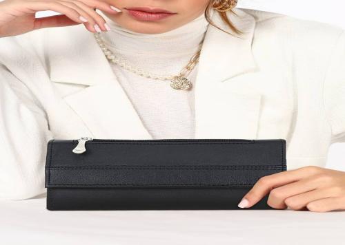 Netwiz |Clutch|purse|Hand bag|Formal Clutch - Regular Size- Black