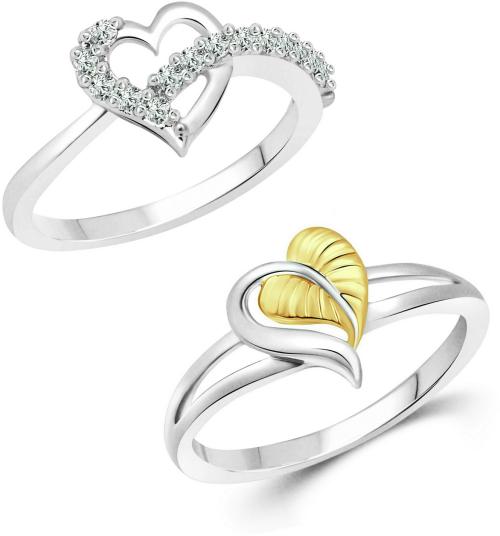 Vighnaharta Gold Alloy 12 Ring Set (Women And Girls) (Pack Of 2)