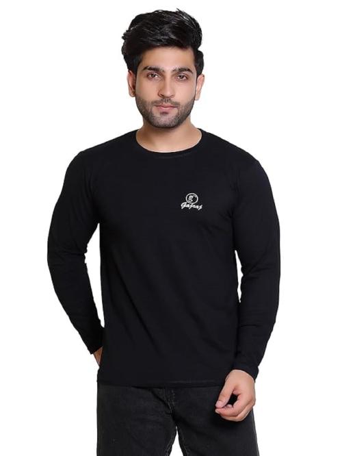 Gajraj Men's Full Sleeve Regular Fit Tshirt| Round Neck Cottonblend T-Shirt