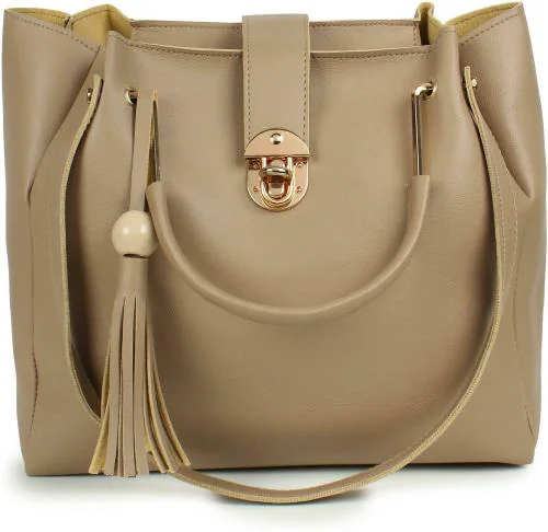 Daniel Clark Beige Pu For Women, Girls Shoulder Bag