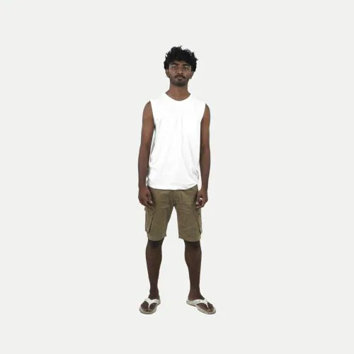 Rad Prix Mens Off white Tank Top