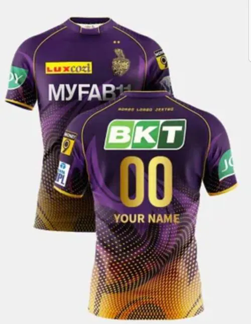 Galactik Kolkata Knight riders KKR IPL Fan jersey t shirt for men- XL