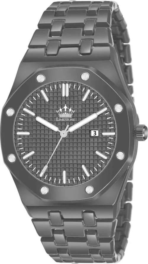 LIMESTONE Analog Black Dial Black Strap Watch For Men (LS2991)