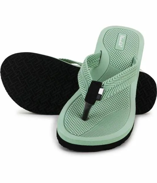 Phonolite Green Flip Flops for Women