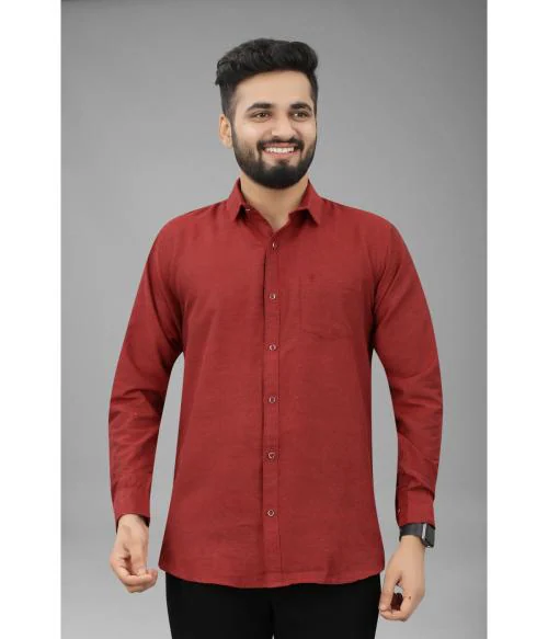 FILOSE JEANS Mens Wear Pure Cotton Red Color Shirt