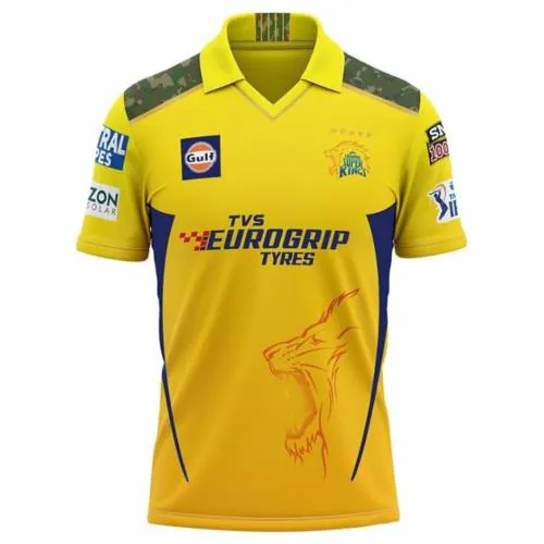 Teky IPL Cricket Team Jersey For Boys_Chennai Thala Dhoni 7_10-11 Y